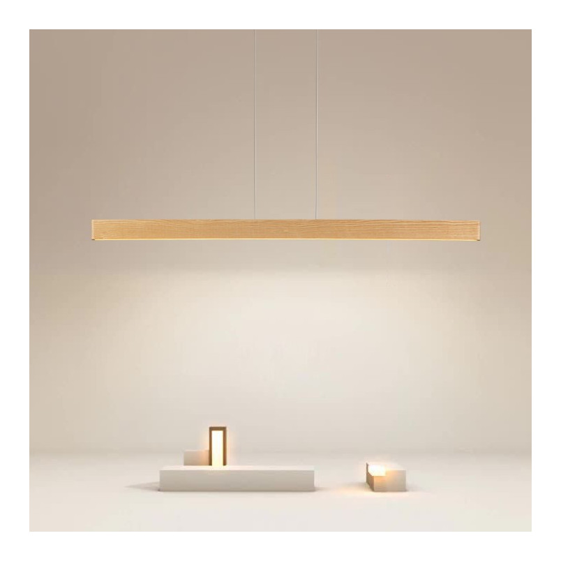 Lampa drewniana Prima LED 150cm dąb | TK Lighting