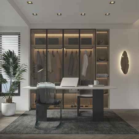 Lampa Prisma TK Lighting: Downlight podtynkowa czarna | Sklep z lampami