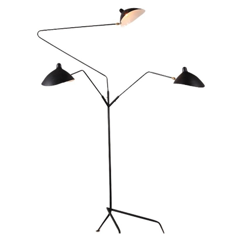 Lampa podłogowa Crane czarna | Step Into Design
