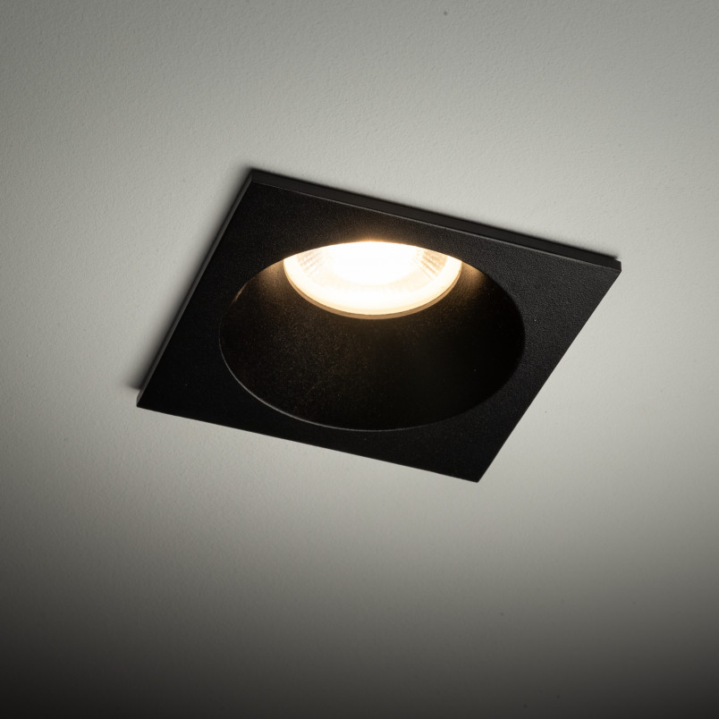 Lampa Prisma TK Lighting: Downlight podtynkowa czarna | Sklep z lampami