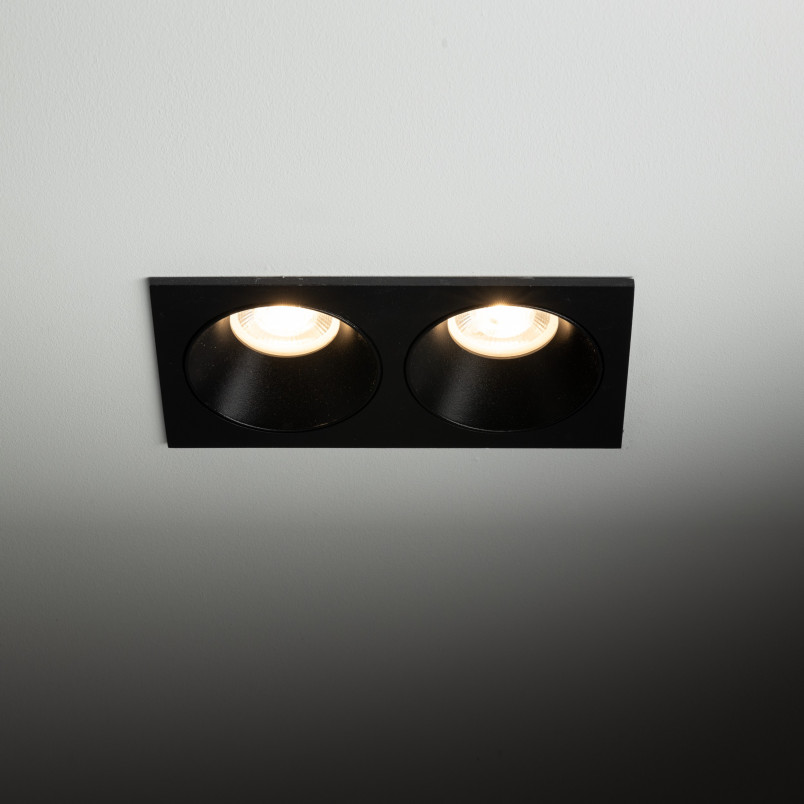 Lampa Prisma Duo TK Lighting | Downlight podtynkowe czarne
