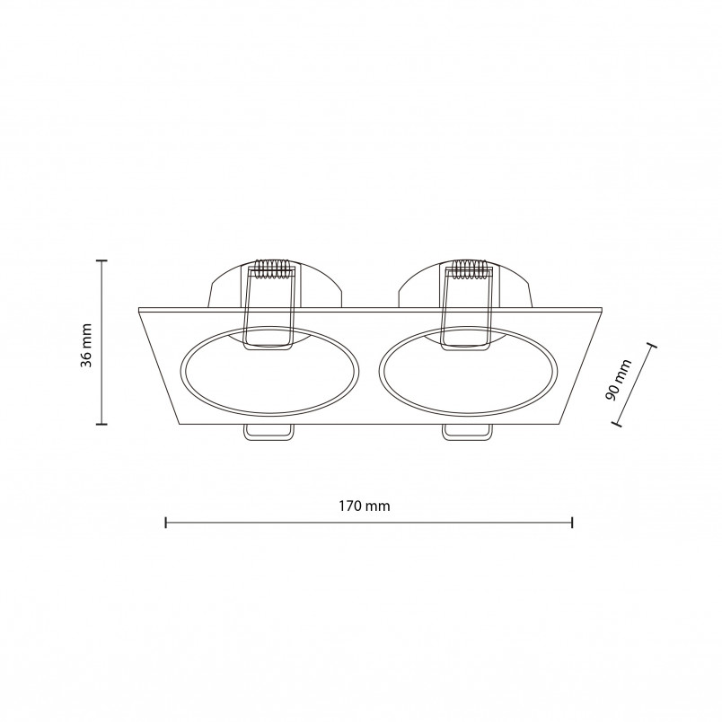 Lampa Prisma Duo - Downlight LED biały TK Lighting | Sklep z Lampami