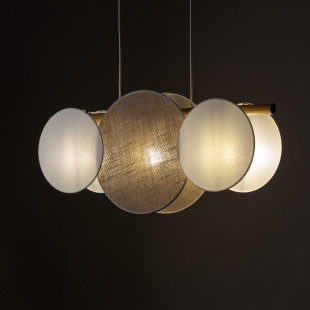 Lampa Wisząca Boho Pulse 80cm Juta/Biały TK Lighting | Skandynawski Design