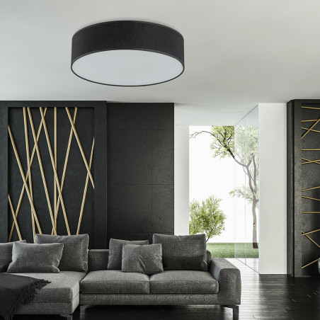 Plafon Rondo 50cm Czarny TK Lighting | Elegancki i Uniwersalny