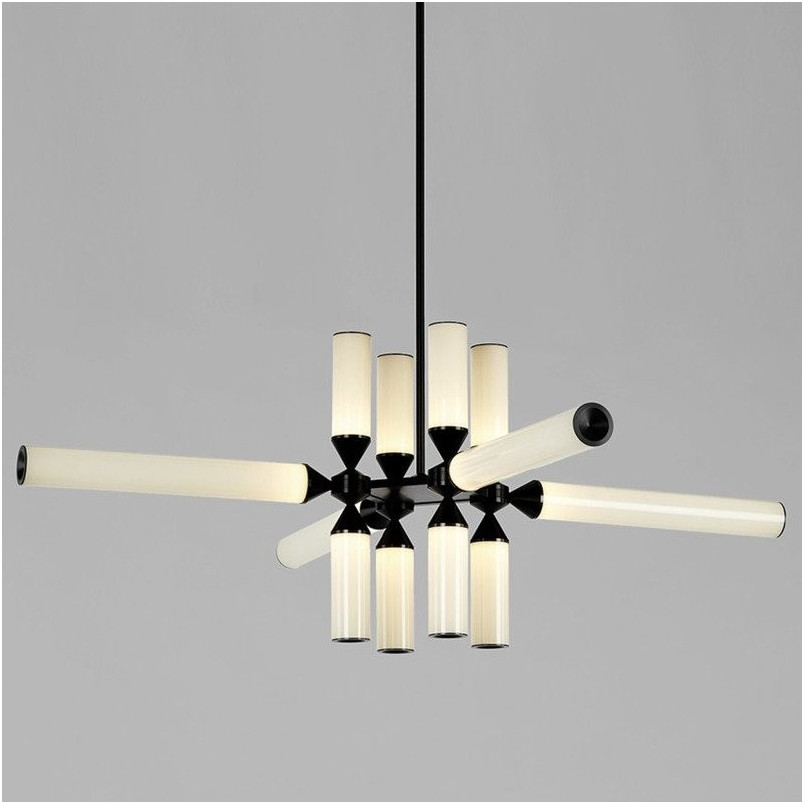 Lampa Quadro LED - Designerski Żyrandol Szklany | Step Into Design