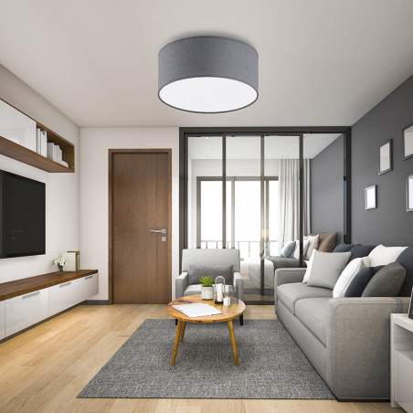 Plafon Rondo 50cm szary TK Lighting | Elegancki design