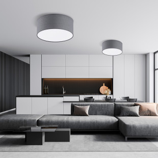 Plafon Rondo 50cm szary TK Lighting | Elegancki design