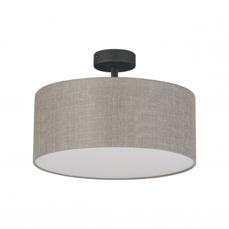 Plafon okrągły Rondo II 40cm TK Lighting - Beżowy, Lniany