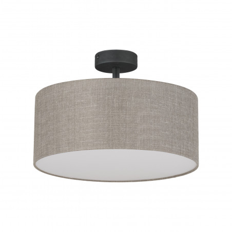 Plafon okrągły Rondo II 40cm TK Lighting - Beżowy, Lniany