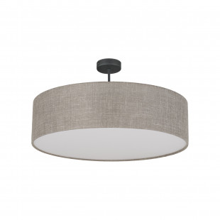 Plafon okrągły Rondo II 60cm TK Lighting | Beżowy, Lniany