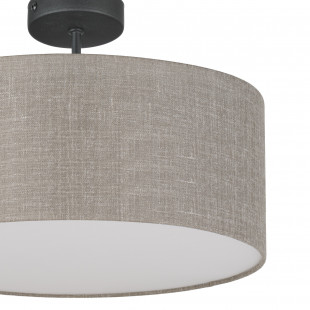 Plafon okrągły Rondo II 40cm TK Lighting - Beżowy, Lniany