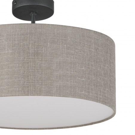 Plafon okrągły Rondo II 40cm TK Lighting - Beżowy, Lniany