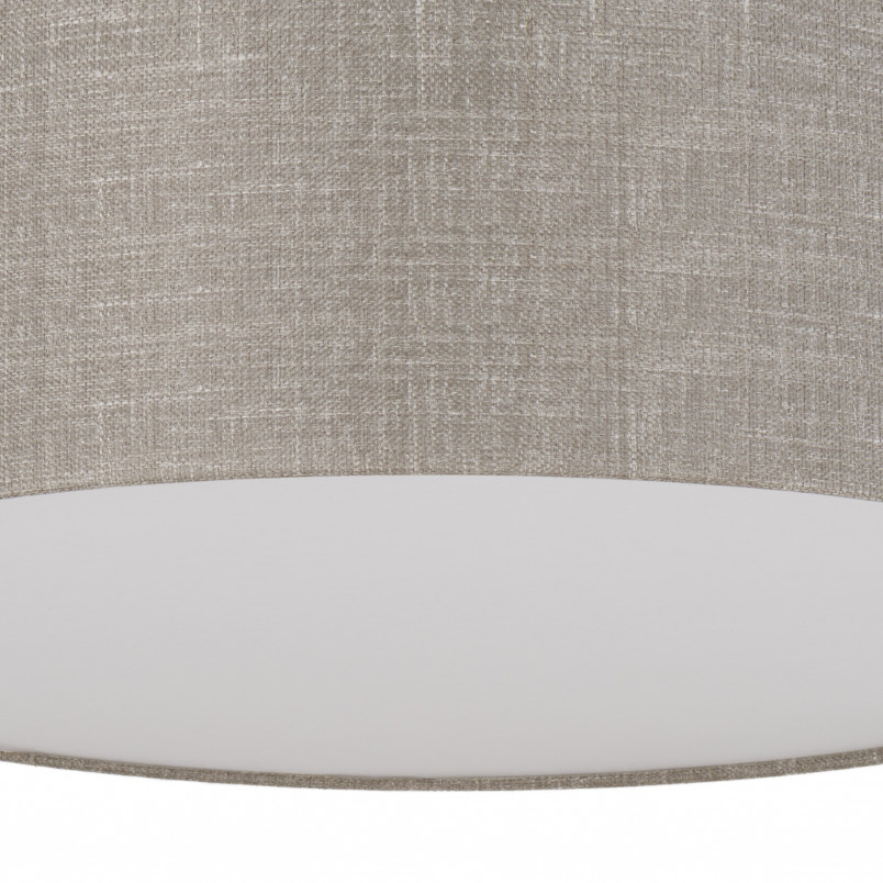 Plafon okrągły Rondo II 40cm TK Lighting - Beżowy, Lniany