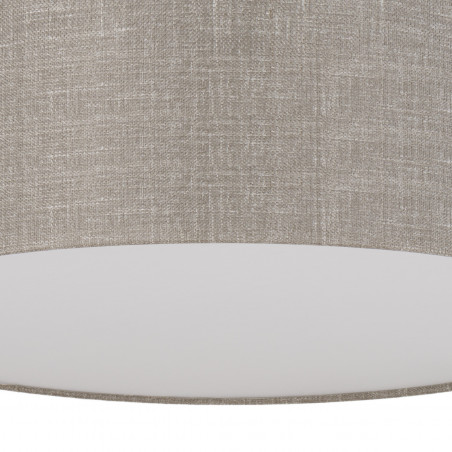 Plafon okrągły Rondo II 40cm TK Lighting - Beżowy, Lniany