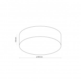 Plafon Rondo TK Lighting | Lniany abażur, 45cm - Kup teraz!