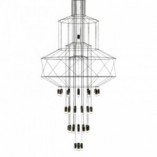 Lampa Linea XXXXIII | Wisząca, Druciana, Czarna - Step Into Design