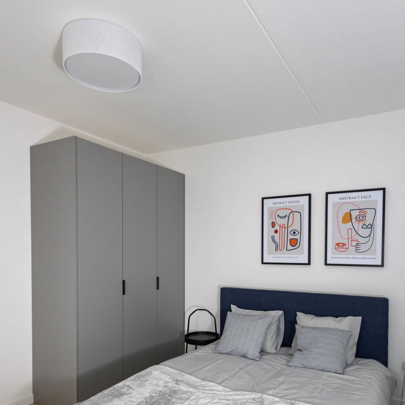 Plafon Rondo 30cm biały TK Lighting - Oświetlenie LED E27