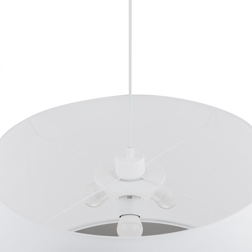 Lampa Wisząca Rondo Biała TK Lighting | 50cm | E27
