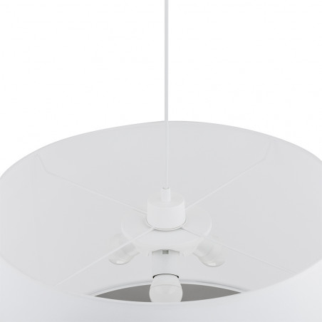 Lampa Wisząca Rondo Biała TK Lighting | 50cm | E27