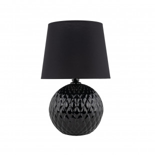 Lampa stołowa czarna szklana Santana TK Lighting | Elegancki design