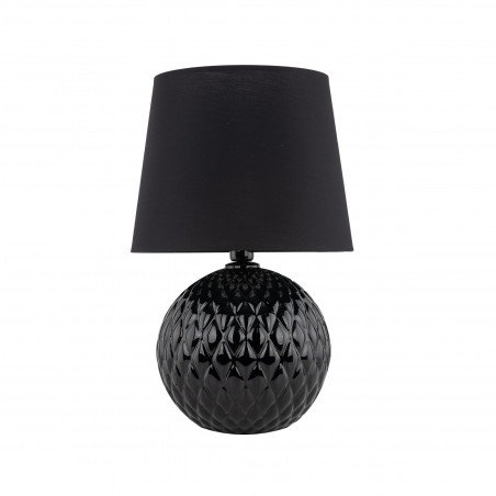 Lampa stołowa czarna szklana Santana TK Lighting | Elegancki design
