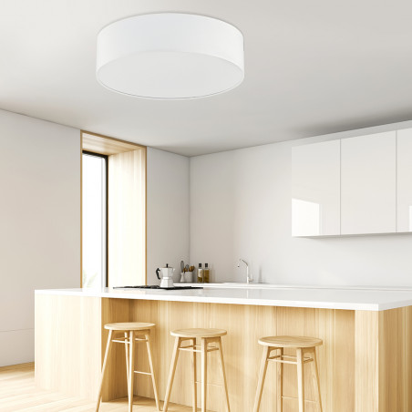 Plafon Rondo 30cm biały TK Lighting - Oświetlenie LED E27