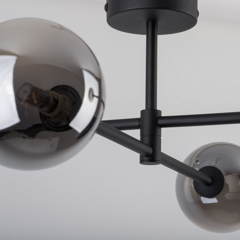 Lampa Sarius IV - Szklane Kule, 90cm, Grafit | TK Lighting