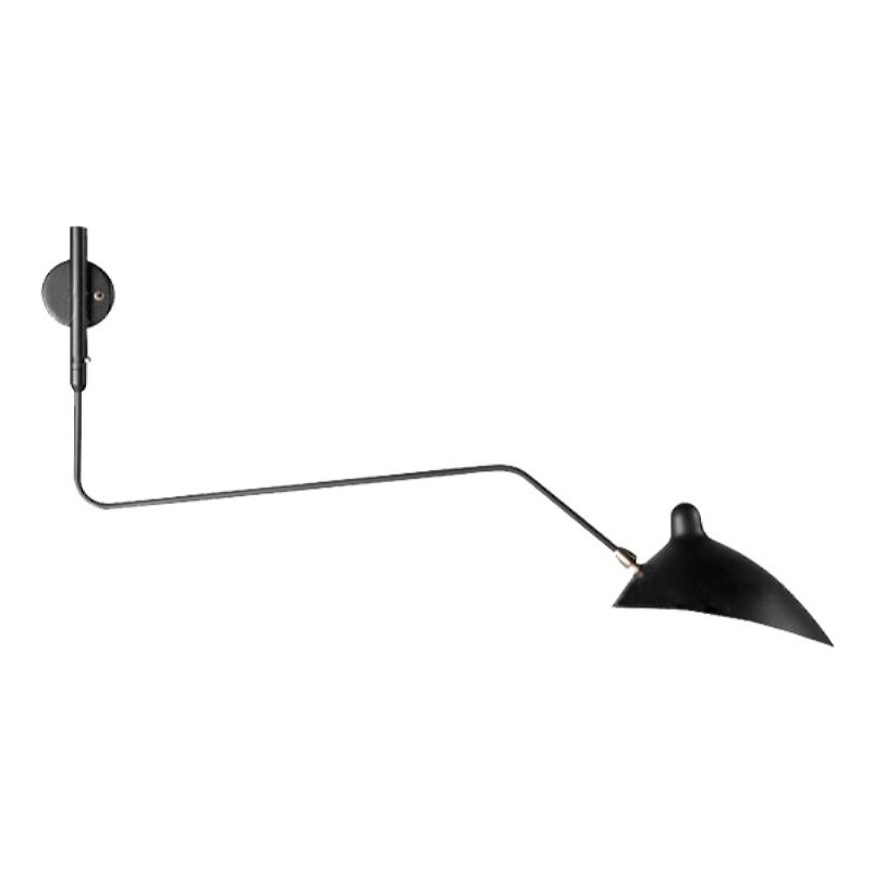Kinkiet industrialny Crane czarny | Step Into Design