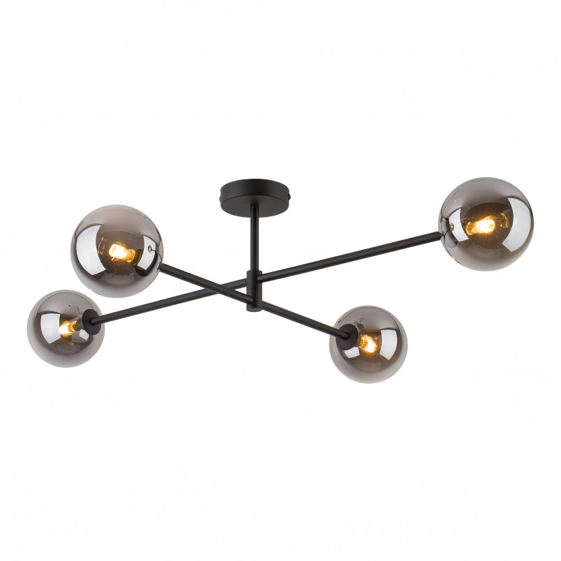 Lampa Sarius IV - Szklane Kule, 90cm, Grafit | TK Lighting