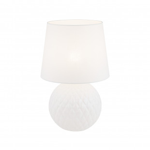 Lampa stołowa szklana Santana biała TK Lighting | Elegancki design