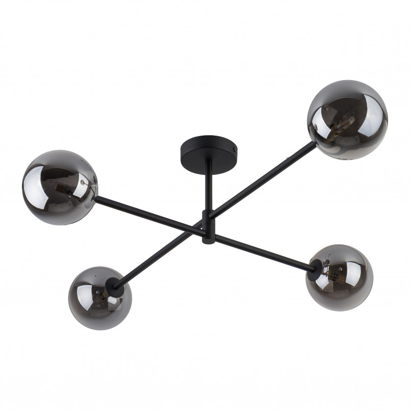 Lampa Sarius IV - Szklane Kule, 90cm, Grafit | TK Lighting