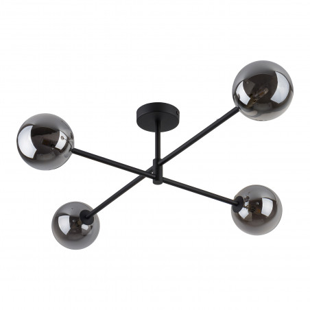 Lampa Sarius IV - Szklane Kule, 90cm, Grafit | TK Lighting