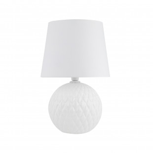 Lampa stołowa szklana Santana biała TK Lighting | Elegancki design