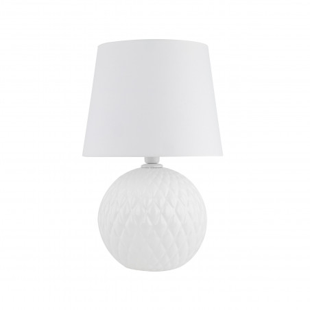 Lampa stołowa szklana Santana biała TK Lighting | Elegancki design