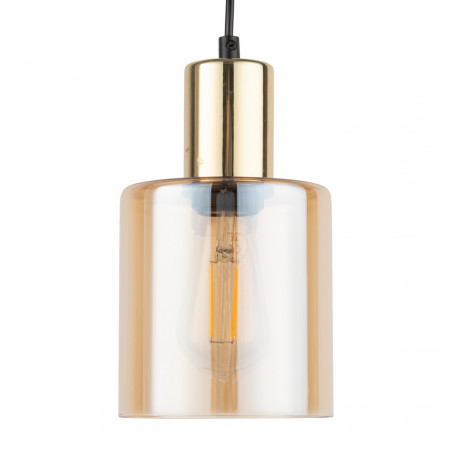 Lampa Wisząca Sierra Bursztynowa Złota TK Lighting | Sklep Lamp