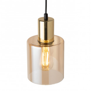 Lampa Wisząca Sierra Bursztynowa Złota TK Lighting | Sklep Lamp