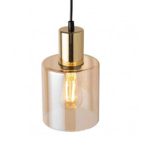 Lampa Wisząca Sierra Bursztynowa Złota TK Lighting | Sklep Lamp