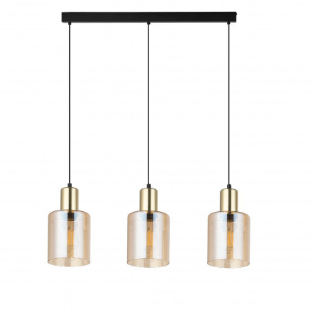 Lampa Sierra III | Szklana, Wisząca, Bursztynowa - TK Lighting