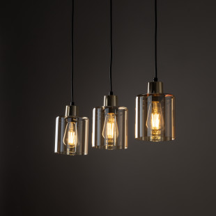 Lampa Sierra III | Szklana, Wisząca, Bursztynowa - TK Lighting
