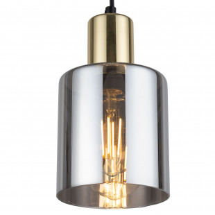 Lampa Wisząca Sierra - Grafit Lustrzany / Złoty | TK Lighting