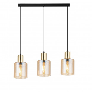 Lampa Sierra III | Szklana, Wisząca, Bursztynowa - TK Lighting