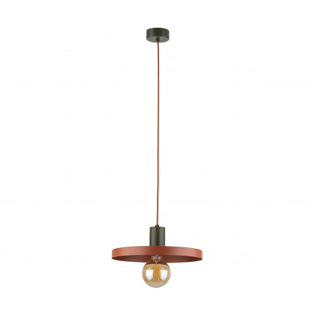 Lampa wisząca Sila Brick Green TK Lighting | Pomarańczowa, Loftowa