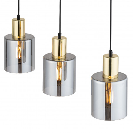 Lampa wisząca Sierra III - szara, szkło, TK Lighting | Kup online
