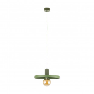 Lampa Wisząca Sila Peapod Green - TK Lighting | Zielona, Płaska