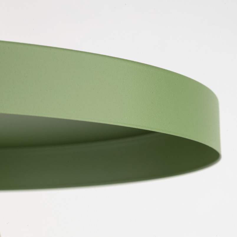 Lampa Wisząca Sila Peapod Green - TK Lighting | Zielona, Płaska