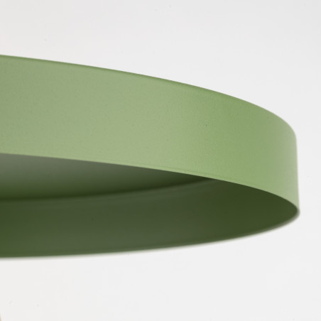 Lampa Wisząca Sila Peapod Green - TK Lighting | Zielona, Płaska