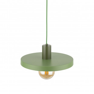 Lampa Wisząca Sila Peapod Green - TK Lighting | Zielona, Płaska