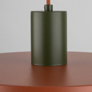 Lampa wisząca Sila Brick Green TK Lighting | Pomarańczowa, Loftowa