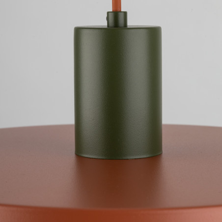 Lampa wisząca Sila Brick Green TK Lighting | Pomarańczowa, Loftowa