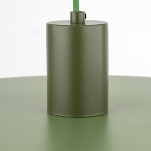 Lampa wisząca Sila Peapod Green TK Lighting | Zielona, Płaski Klosz